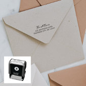 Extravagante Rücksendeadresse Permastempel