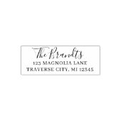 Extravagante Rücksendeadresse Selbstfarbige Briefm Permastempel (Design)