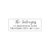 Extravagante Rücksendeadresse Selbstfarbige Briefm Permastempel (Design)