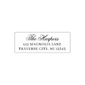 Extravagante Rücksendeadresse Selbstfarbige Briefm Permastempel (Design)