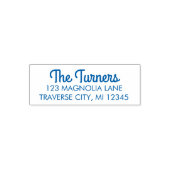 Extravagante Rücksendeadresse Selbstfarbige Briefm Permastempel (Design)