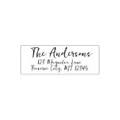 Extravagante Rücksendeadresse Selbstfarbige Briefm Permastempel (Design)