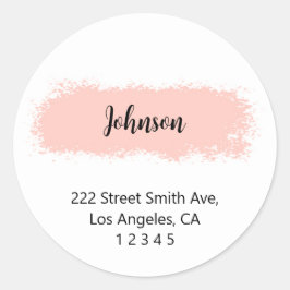 Extravagante Rücksendeadressen-Aufkleber Runder Aufkleber