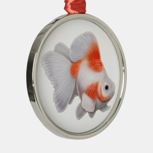 Extravagante Ryukin Fantailgoldfish-Verzierung Ornament Aus Metall (Rechts)