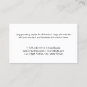 Extravagante Schere | Dog Paw | Dalmatiner Welpen Visitenkarte (Rückseite)