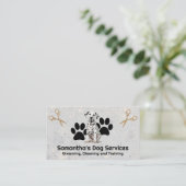 Extravagante Schere | Dog Paw | Dalmatiner Welpen Visitenkarte (Stehend Vorderseite)