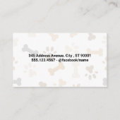 Extravagante Schere | Hunde | QR-Code Visitenkarte (Rückseite)