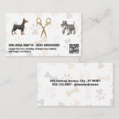 Extravagante Schere | Hunde | QR-Code Visitenkarte (Vorne/Hinten)