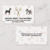 Extravagante Schere | Hunde Visitenkarte (Vorne/Hinten)