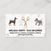 Extravagante Schere | Hunde Visitenkarte (Vorderseite)