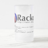 Extravagante Schläger-Bier-Tasse Mattglas Bierglas (Mittel)