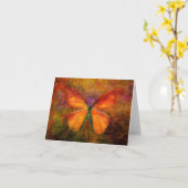Extravagante Schmetterlingskarte Karte (Gelbe Blume)