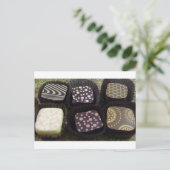 Extravagante Schokolade Postkarte (Stehend Vorderseite)