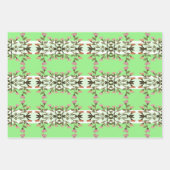 Extravagante Schubladenpapiere oder Blatt-Geschenk Geschenkpapier Set (Vorderseite 3)