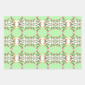 Extravagante Schubladenpapiere oder Blatt-Geschenk Geschenkpapier Set (Vorderseite 3)