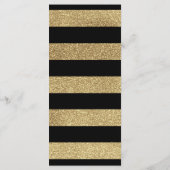 Extravagante Script 4x9 Wedding Menu Card für Plat Menükarte (Rückseite)