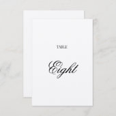 Extravagante Script Black Calligraphy Kraft-Tischn Einladung (Vorne/Hinten)