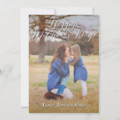 Extravagante Script Happy Mother's Day Foto Card Karte (Vorderseite)