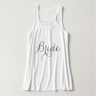 Extravagante Script Typografie "Bride" Tank Top