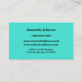 Extravagante Silver Key Real Anwesen Broker Busine Visitenkarte (Rückseite)