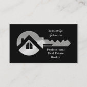 Extravagante Silver Key Real Anwesen Broker Busine Visitenkarte (Vorderseite)
