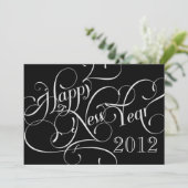 Extravagante Silvester-Party Einladungen (Stehend Vorderseite)