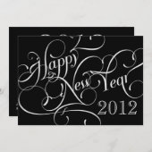 Extravagante Silvester-Party Einladungen (Vorne/Hinten)