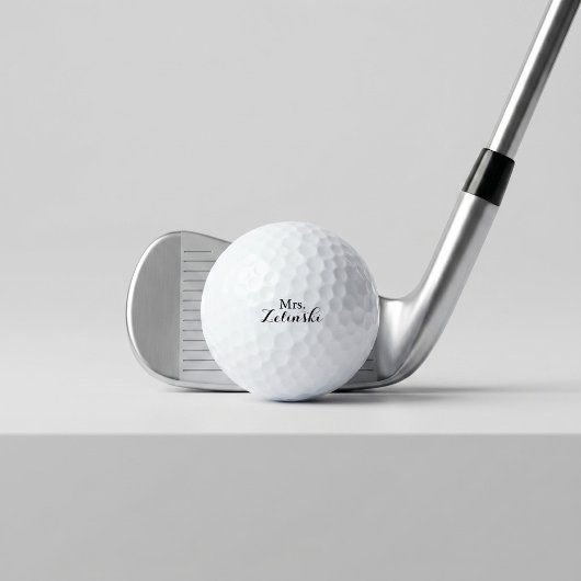 Extravagante Skriptkalligrafie Minimalistisch Golfball