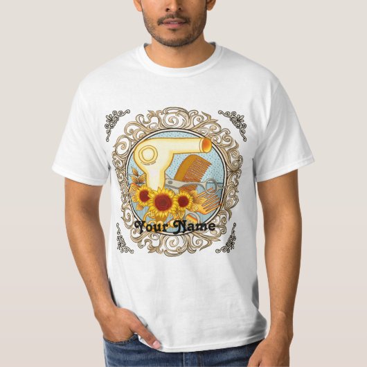 Extravagante Sonnenblumen Schönheitssalon T - Shir T-Shirt (Vorderseite)