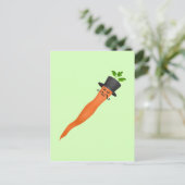 Extravagante, sonnige Karotten Postkarte (Stehend Vorderseite)
