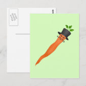 Extravagante, sonnige Karotten Postkarte (Vorne/Hinten)