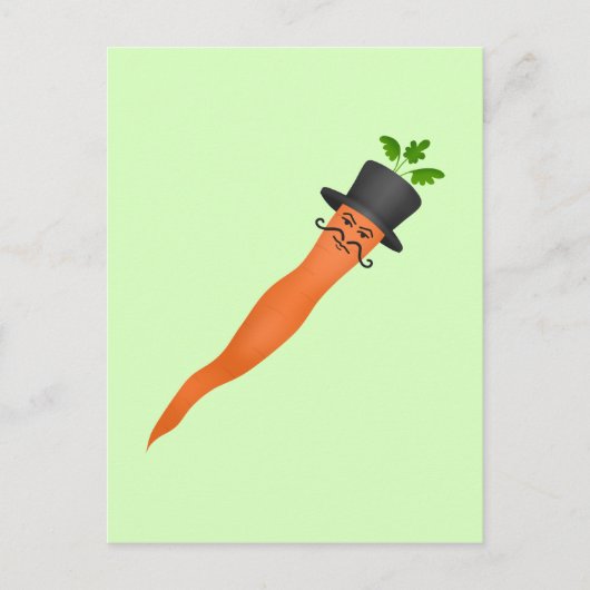 Extravagante, sonnige Karotten Postkarte (Vorderseite)