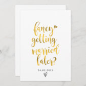 extravagante spätere Eheschließung Einladung (Vorne/Hinten)