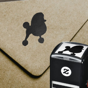 Extravagante Spielzeug-Pudel-Silhouette Permastempel