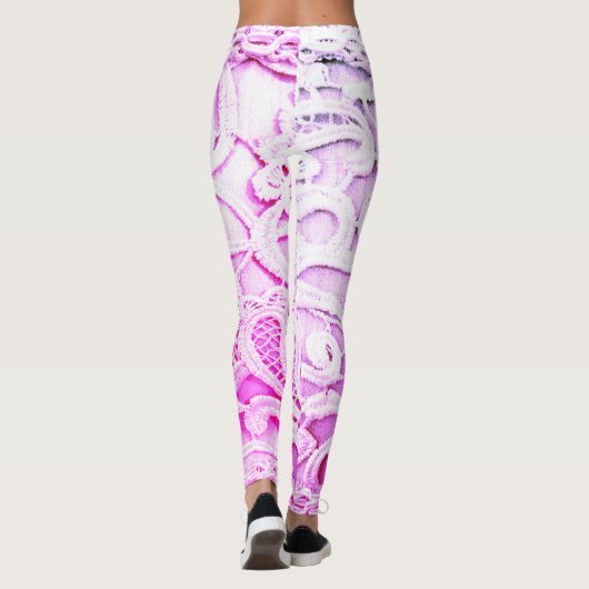 Extravagante Spitze Leggings (Rückseite)