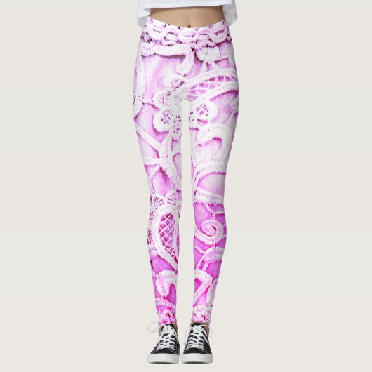 Extravagante Spitze Leggings (Vorderseite)