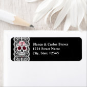 Extravagante Spitzen-Zucker-Schädel-Rücksendeadres (Insitu)