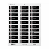 Extravagante Spitzen-Zucker-Schädel-Rücksendeadres (Vorne)