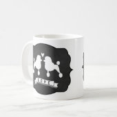 Extravagante Standardpoodles | Liebe für Niedliche Kaffeetasse (Vorderseite Links)