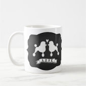 Extravagante Standardpoodles | Liebe für Niedliche Kaffeetasse (Links)