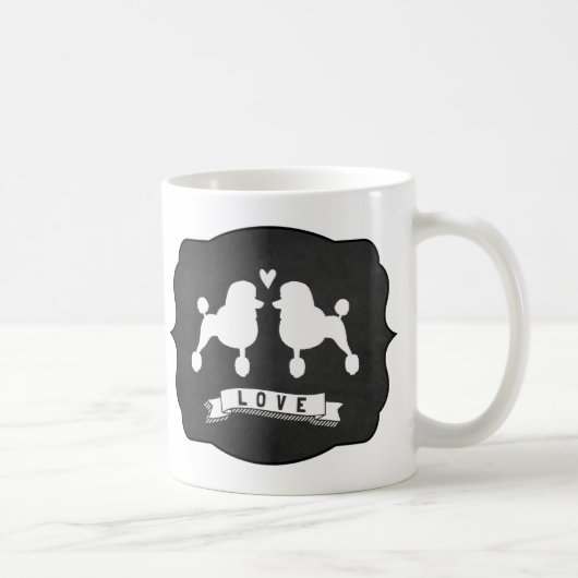 Extravagante Standardpoodles | Liebe für Niedliche Kaffeetasse (Rechts)