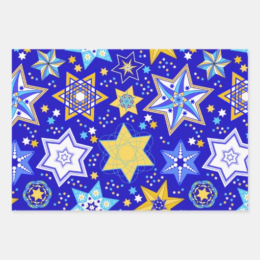 Extravagante Sterne von David Geschenkpapier Set (Vorderseite 2)