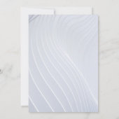 Extravagante stilvolle silberne Hochzeitseinladung Einladung (Rückseite)