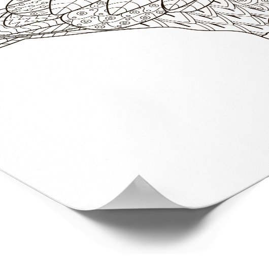 Extravagante Taube Poster (Ecke)