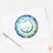 Extravagante Tellergeräte Weihnachten aus der Küch Runder Aufkleber (Umschlag)