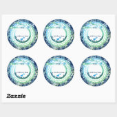 Extravagante Tellergeräte Weihnachten aus der Küch Runder Aufkleber (Blatt)