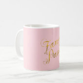 Extravagante Teppiche Zitate Imitat Goldfolie Kaffeetasse (Vorderseite Links)