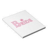 Extravagante Textbrücke Notizblock (angewinkelt)