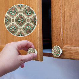 Extravagante traditionelle Blüte Keramikknauf