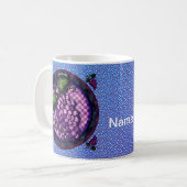 Extravagante Trauben Kaffeetasse (Vorderseite Links)